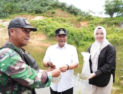 Kembali Tabur Benih Ikan, Pj Gubernur Sulbar Dipuji Ketua Dewan
