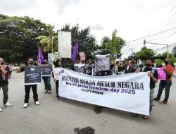 Aksi AJI Mandar Peringati Hari Kebebasan Pers di Tengah Meningkatnya Kekerasan