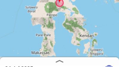 Gempa Magnitudo 6,0 Guncang Barat Daya Poso, Getaran Terasa hingga Palopo dan Polman