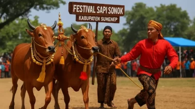 Ilustrasi Festival Sapi Sonok (Masalembo.id)
