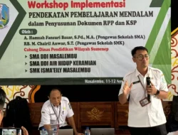 SMA DDI Masalembu Menggelar Workshop Implementasi Pembelajaran Mendalam