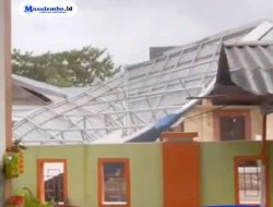 Cuaca Ekstrem Terjang Majene: Atap Kantor UPTD KB Terbang hingga Pohon Tumbang Tutup Jalan