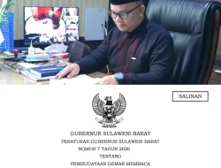 Gubernur SDK Terbitkan Pergub Gerakan Sulbar Mandarras, Perkuat Budaya Literasi sebagai Bagian dari Implementasi Panca Daya