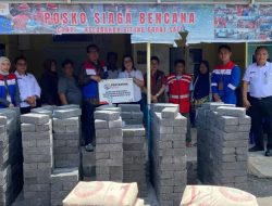 Pertamina Patra Niaga Regional Sulawesi Salurkan Bantuan Pemulihan Infrastruktur Pasca Gempa di Bitung