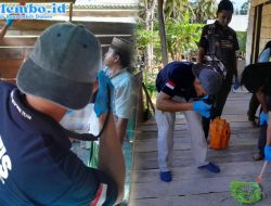 Personel Polres Polman dan Polsek Tinambung Olah TKP Kasus Warga Meninggal Dunia