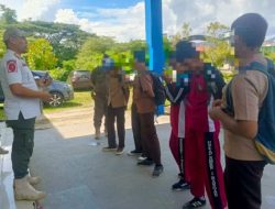 Satpol PP Sulbar Jaring 6 Siswa Berkeliaran di Luar Sekolah saat Jam Pelajaran