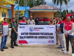 Pertamina Patra Niaga Regional Sulawesi Melalui Integrated Terminal Gorontalo Salurkan Bantuan BBM 400 Liter Pascabencana di Gorontalo Utara
