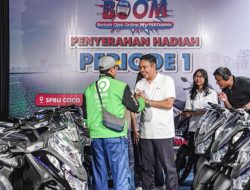 Rezeki Mitra Ojol dari MyPertamina, 25 Yamaha Lexi Dibagikan pada BOOM Periode 1