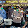 Kapolres Polman Hadiri Pemusnahan Barang Bukti 96 Perkara Inkrah di Kejari
