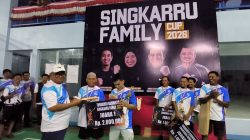 Kampanyekan Hidup Sehat, Singkarru Family Gelar Turnamen Bulutangkis