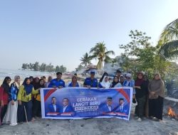 Semarak HUT ke-25 Partai Demokrat, DPC Demokrat Pasangkayu Gelar Gerakan Langit Biru Indonesia Asri di Pantai Bambaloka