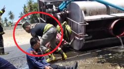 Viral Aksi Heroik Kepala Damkar Polman, Selamatkan Personil Saat Lakalantas