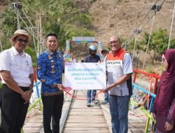 Dampak Nyata bagi Masyarakat, Pertamina Resmikan Jembatan Gantung Kaluppini, Enrekang
