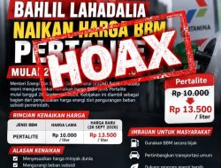 Pertamina Imbau Masyarakat Tidak Terpengaruh Informasi Hoaks Kenaikan Harga Pertalite yang Beredar di Medsos