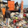 DLHK Polman Angkut 4 Ton Sampah yang Tersembunyi di Belakang Pasar Baru Polewali