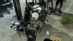 Dua Motor Saling Hantam di Jalan Trans Polman, Tiga Korban Dilarikan ke Rumah Sakit